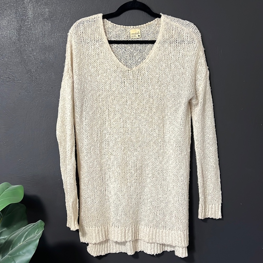 ESSENTIALS BY FULL TILT CREAM TUNIC SIZE M